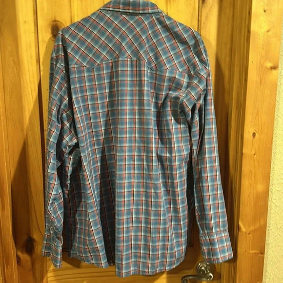 Wrangler Men’s XXL Pearl Snap Long Sleeve Button Down - Picture 6 of 6